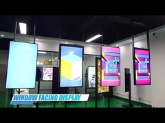 Fenster, das Anzeige gegenüberstellt