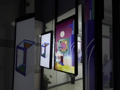 65 Zoll Hochhelligkeits-Doppelseiten-LCD-Display 2500nits Sonnenlichtlesbar