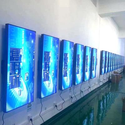 55 Zoll-Geschäfts-Fenster LCD-Anzeigefeld, das 3500nits 1080p hängt