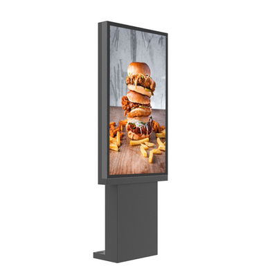55 Zoll-Digital-Menü-Bretter fahren im Freien durch für vollen HD Monitor 3000nits der Schnellrestaurant-