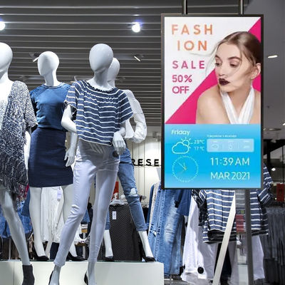 43 Zoll Tft Lcd-Bildschirm Vesa Standard Digital Signage Fenster-Gesichts Display Werbung für Unternehmen