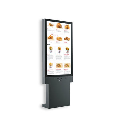 43 Zoll Outdoor Lcd Kiosk 2500 Nits Helligkeit für Restaurantwerbung