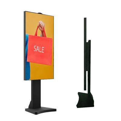 55-Zoll-Floor-Stand-Outdoor-Digital-Schilder Werbung LCD-Bildschirm