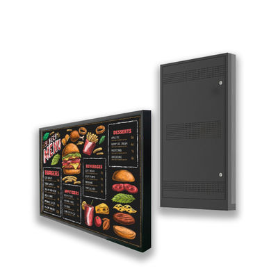 Werbung für Restaurants Android TFT LCD-Display Außenwasserdichtes Digital Signage-Bildschirm