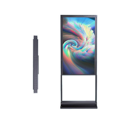 49-Zoll-Innenwerbung Digitale Videokennzeichnung Boden Stand LCD-Display Kiosk