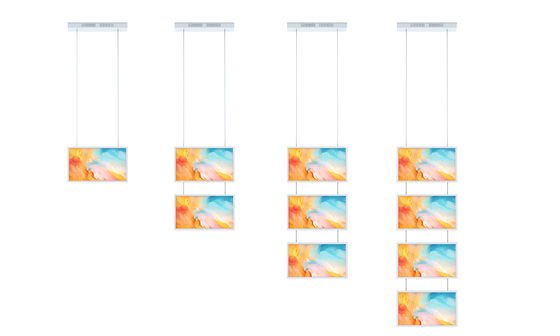 27 Zoll FHD-LCD-Fensterbildschirm 2000nits Hängemontage